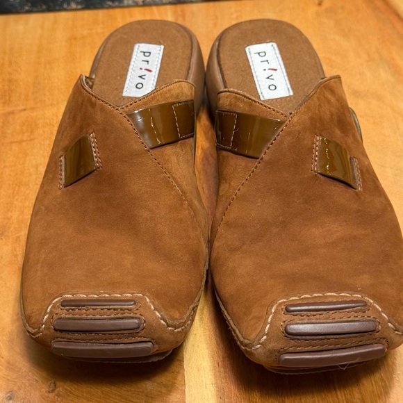 Privo Shoes - PRIVO by CLARKS Brown Leather Sport Mules